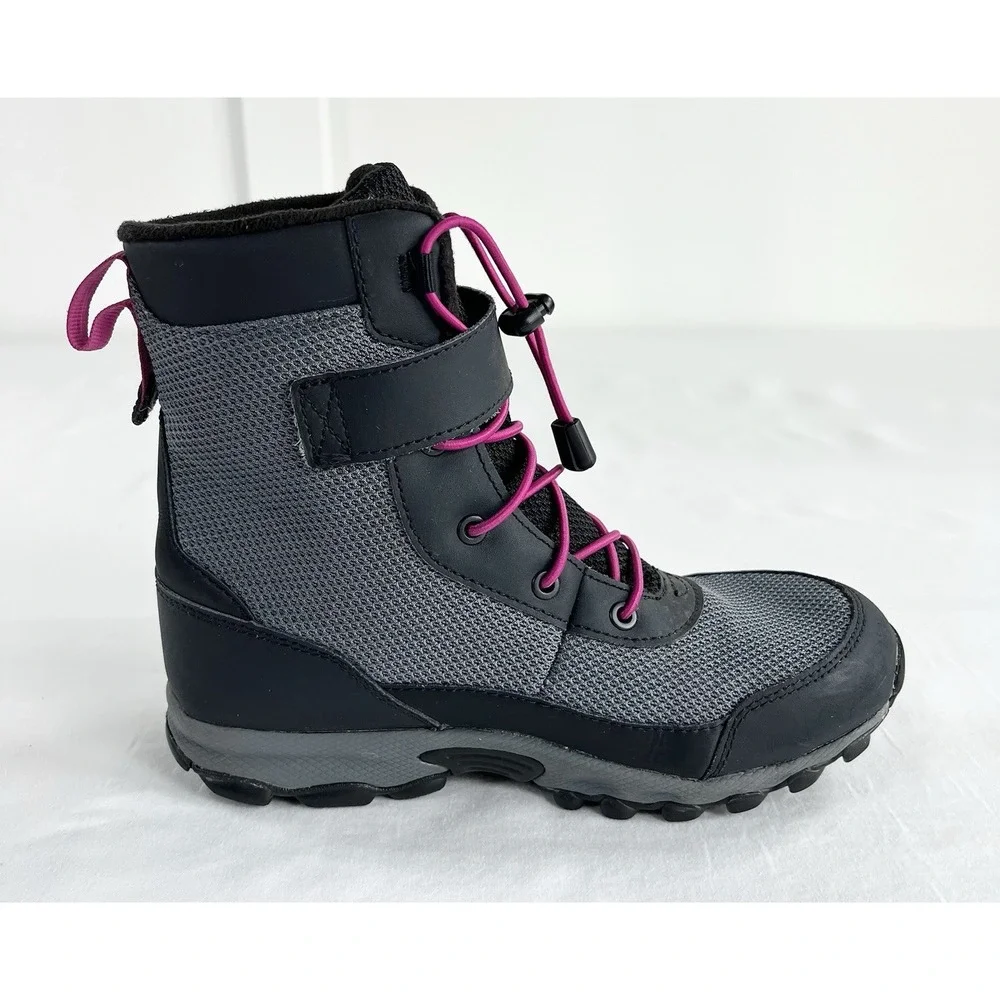 Columbia Hyper-Boreal Omni-Heat Youth 4 Waterproof Snow Boots Insulated Black